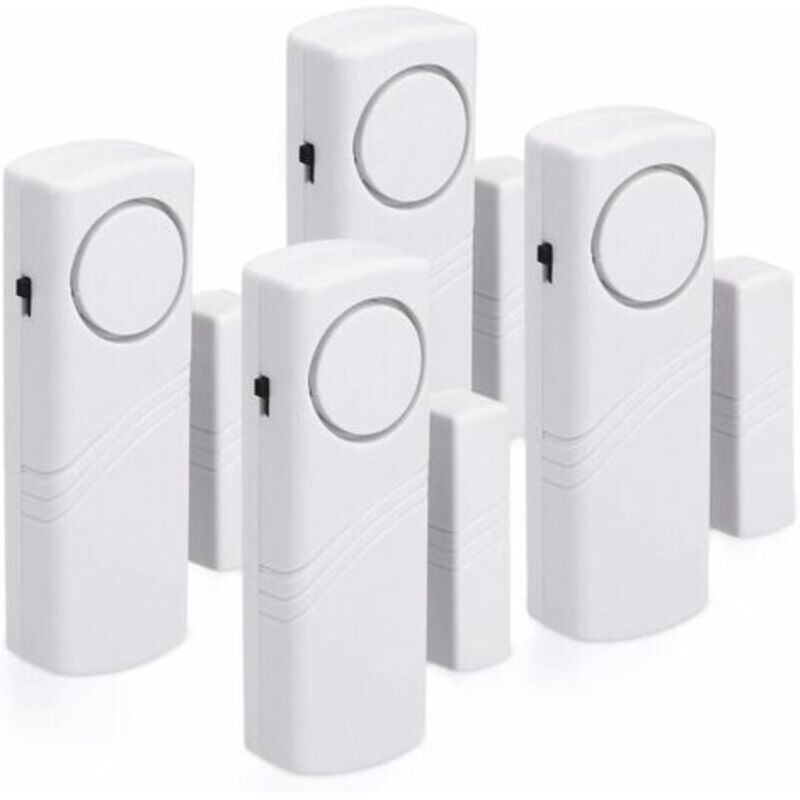 foto del prodotto odipie allarmi per porte e finestre set da 4 sicurezza domestica e antifurto funzionamento magnetico 120 db