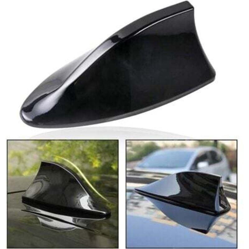 foto del prodotto odipie antenna a pinna di squalo, antenna universale per auto, antenna da tetto per auto, segnale radio am fm, pinna da tetto per auto con adesivo,
