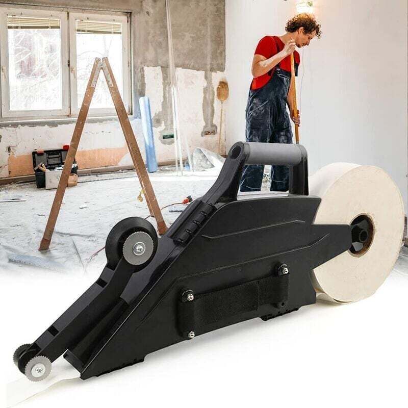 foto del prodotto odipie - attrezzo per nastratura su cartongesso banjo nero con rullo angolare interno reversibile - kit per la costruzione di giunti di sigillatura