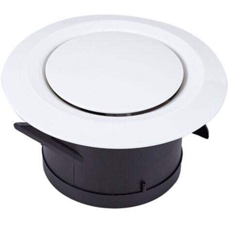 foto del prodotto odipie bocchetta di estrazione e insufflazione aria 100, 3 griffe snodate griglia di ventilazione rotonda in plastica orientabile ventilazione