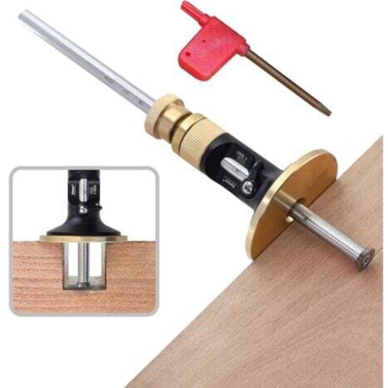 foto del prodotto odipie calibro per marcatura ruote, kit per marcatura scriber per lavorazione del legno, strumenti per marcatura del legno con scala mm, calibro