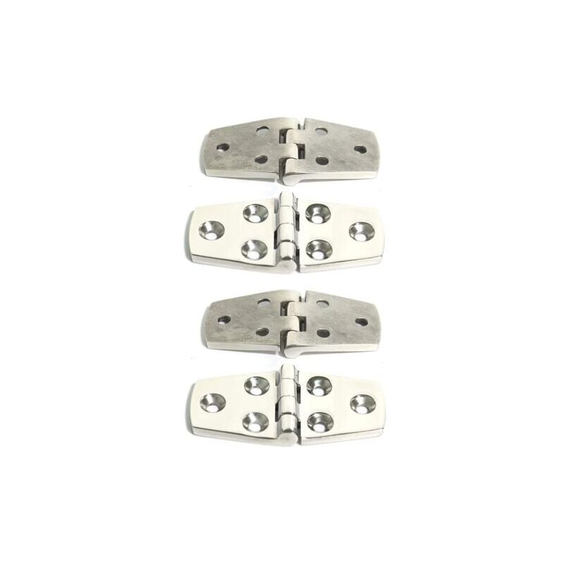 foto del prodotto odipie cerniere per porte in acciaio inox 316 per impieghi gravosi 38 x 102 mm , confezione da 4, per barche, yacht, roulotte, camper.