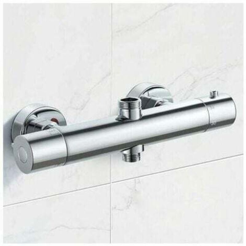 foto del prodotto odipie colonna termostatica, rubinetto doccia in ottone alto g3 4 26,4 mm basso g1 2 21 mm interasse 150 mm ,