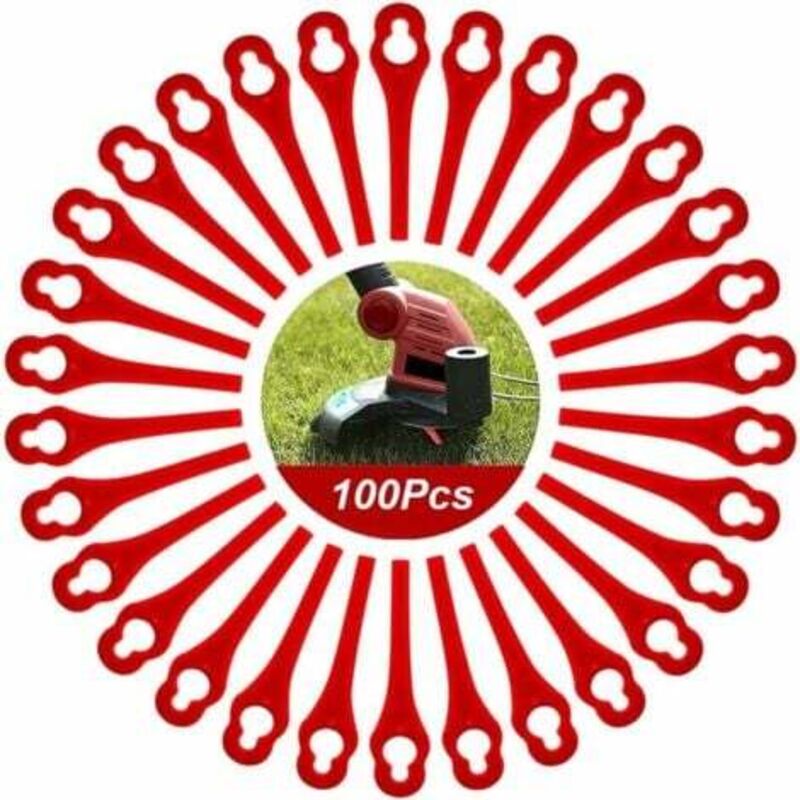 foto del prodotto odipie confezione da 100 lame di ricambio in plastica per tagliabordi florabest lidl frta 20 a1, fat 18b3, frt18a