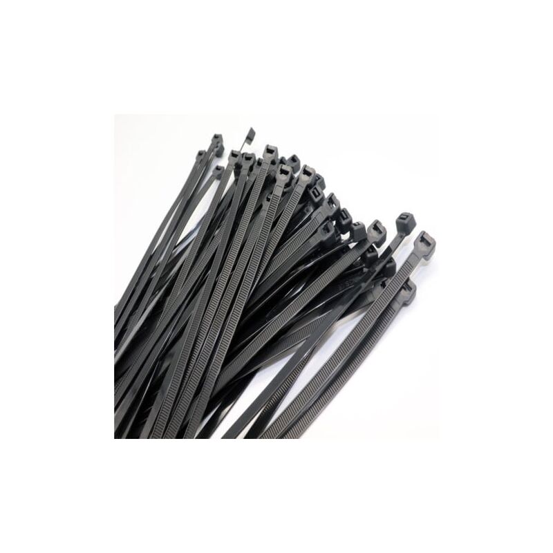 foto del prodotto odipie confezione da 2 fascette fermacavi 300 mm x 4,8 mm, collare e clip, fascette fermacavi nere, fascette fermacavi in plastica di alta qualit 
