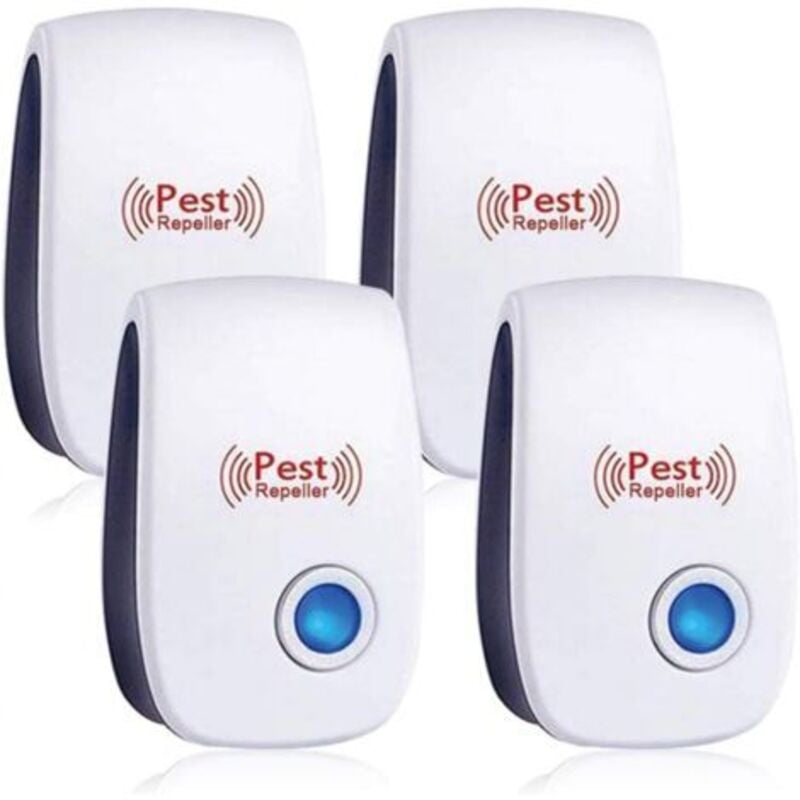 foto del prodotto odipie confezione da 4 repellenti ad ultrasuoni per topi e ratti, repellenti ad ultrasuoni per roditori, insetti e repellenti elettronici per