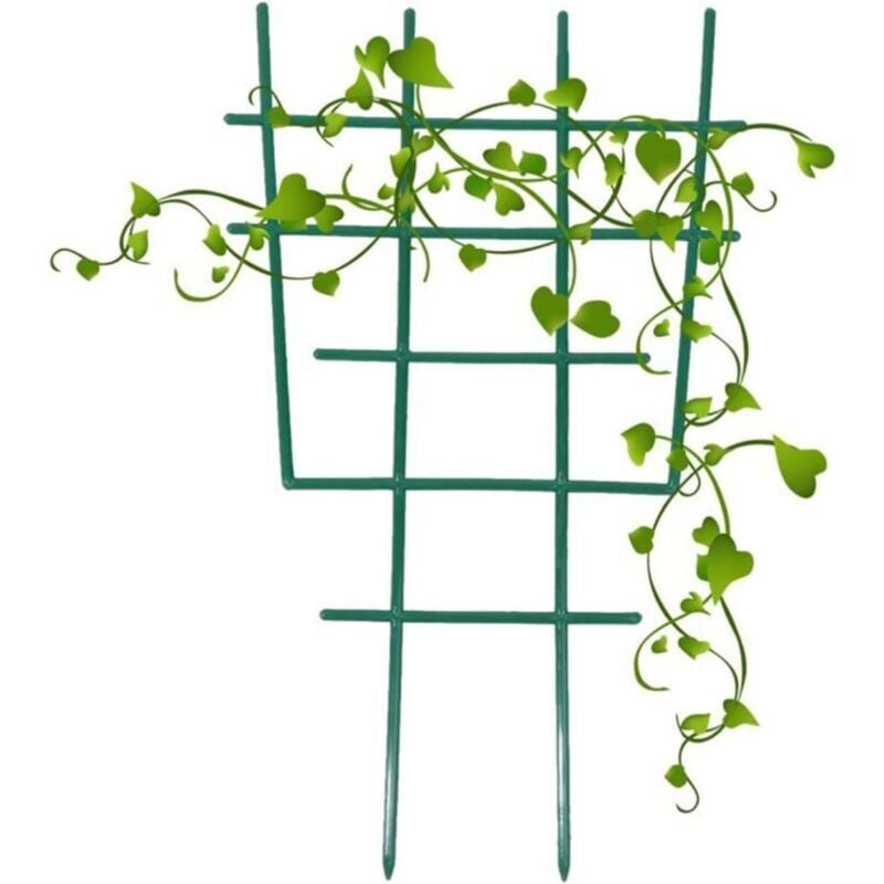 foto del prodotto odipie - confezione da 4 tralicci di supporto per piante rampicanti, tralicci per piante in vaso, supporto per fiori in plastica fai da te, mini