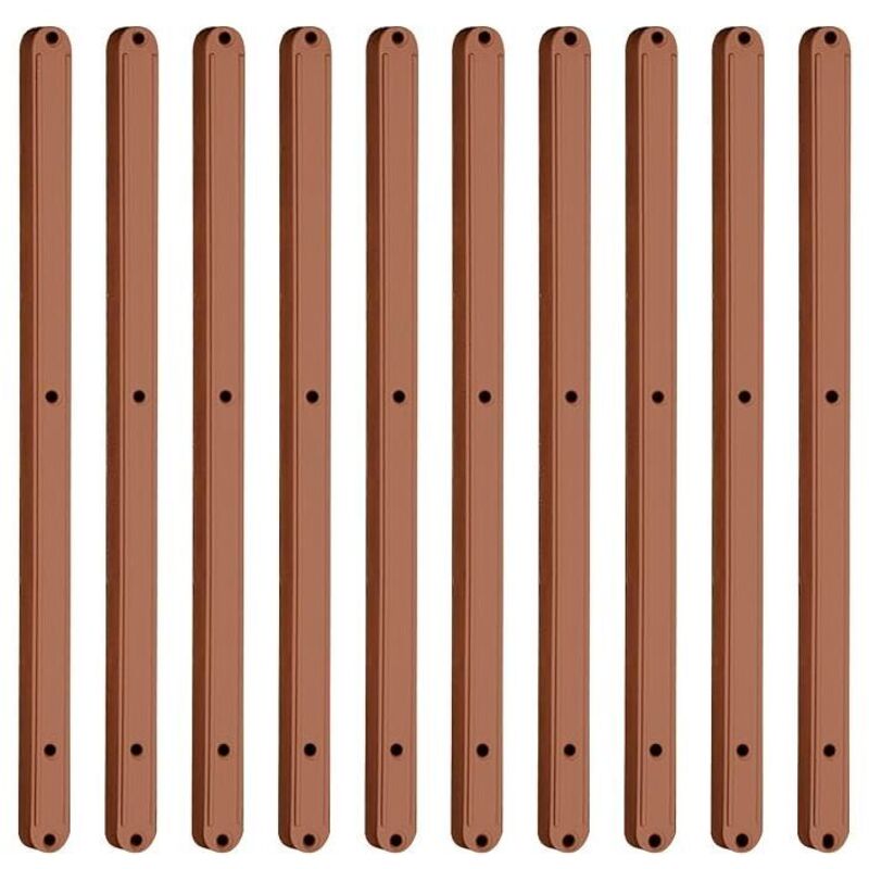 foto del prodotto odipie - confezione da 5 paia di guide in plastica per cassetti - 298 mm - marrone