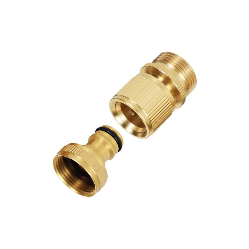 foto del prodotto odipie connettore per tubo da giardino femmina in ottone da 3 4 e adattatori per rubinetto filettati con connettore maschio in ottone