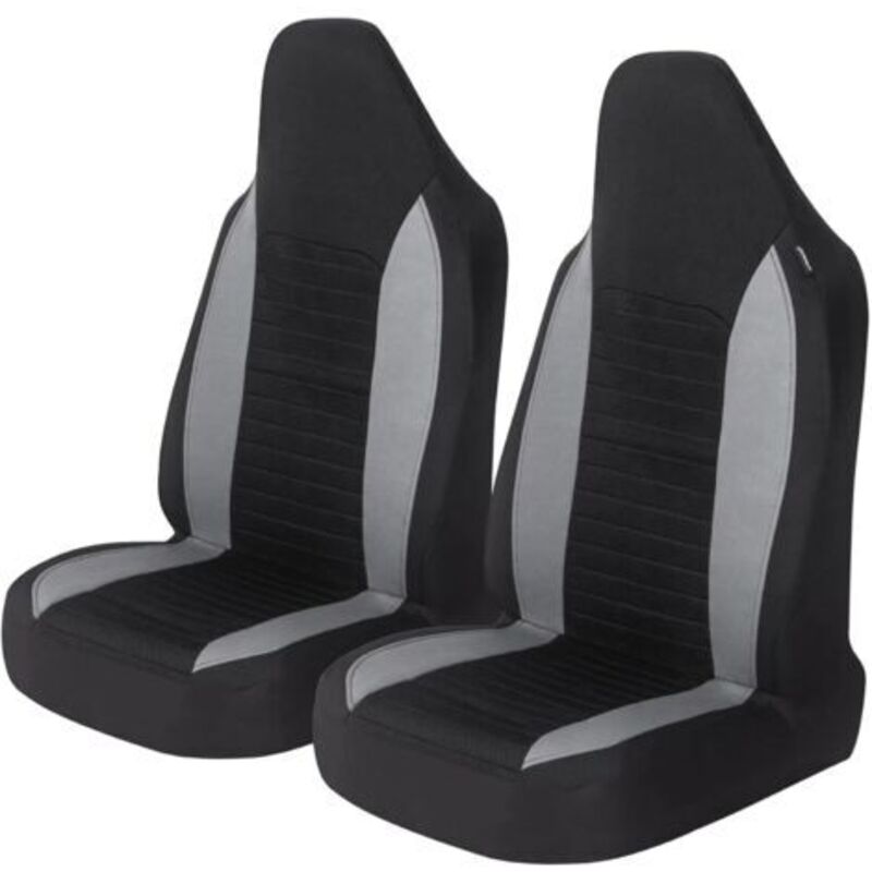 foto del prodotto odipie coprisedili anteriori per auto, 2 pezzi protezioni universali per sedili auto per auto, camion, suv, grigio