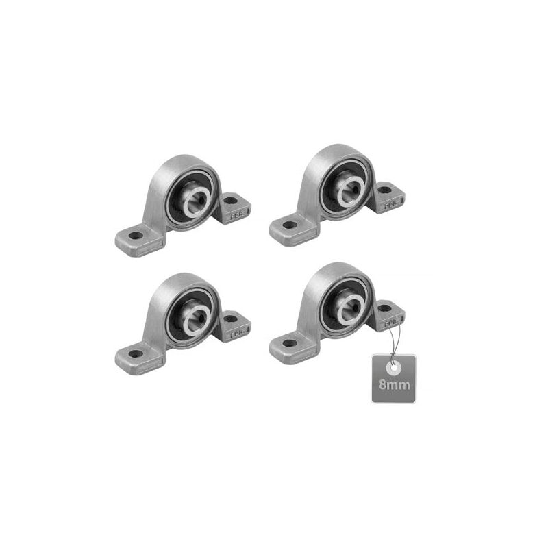 foto del prodotto odipie dimensioni 8 mm, kp08 4 pezzi di cuscinetti a supporto, cuscinetti a supporto, cuscinetti a sfere, cuscinetti in lega di zinco, cuscinetti
