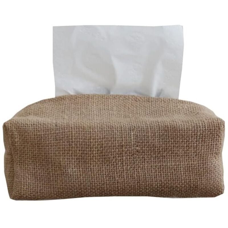 foto del prodotto odipie - distributore di fazzoletti, portarotolo di carta assorbente, contenitore portaoggetti, scatola per fazzoletti in cotone e lino, 22 x 10 x 10