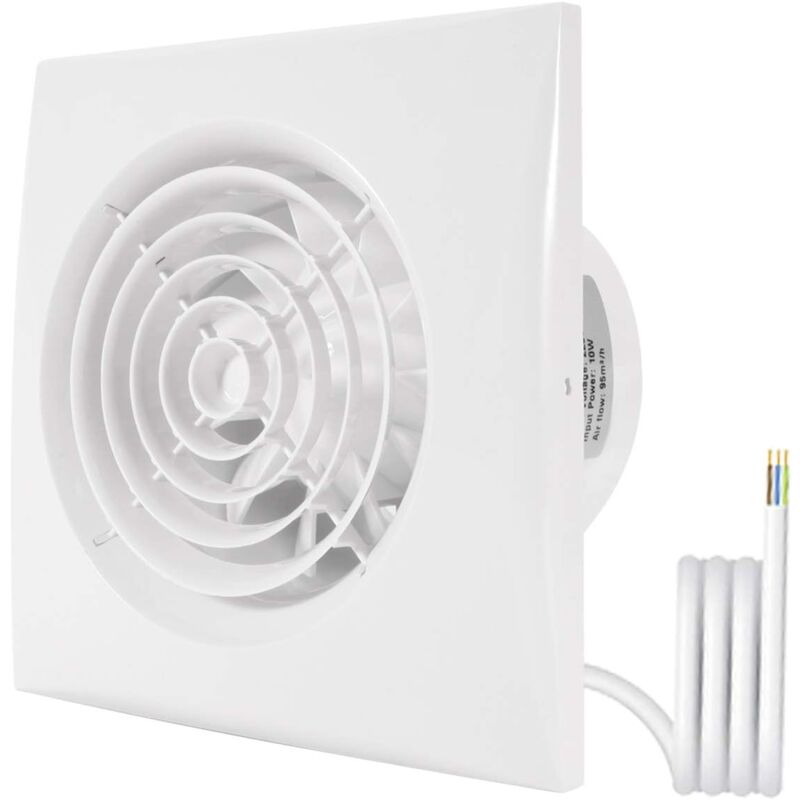 foto del prodotto odipie estrattore d aria da 100 mm per bagno ventilatore per condotto da soffitto a parete