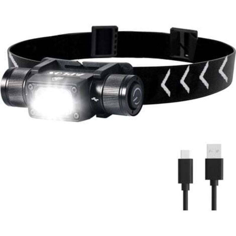 foto del prodotto odipie faretto ricaricabile h340 con bruciatore per testa luminosa da 1500 lumen e base girevole a 180 , faretto led super luminoso con modalit 