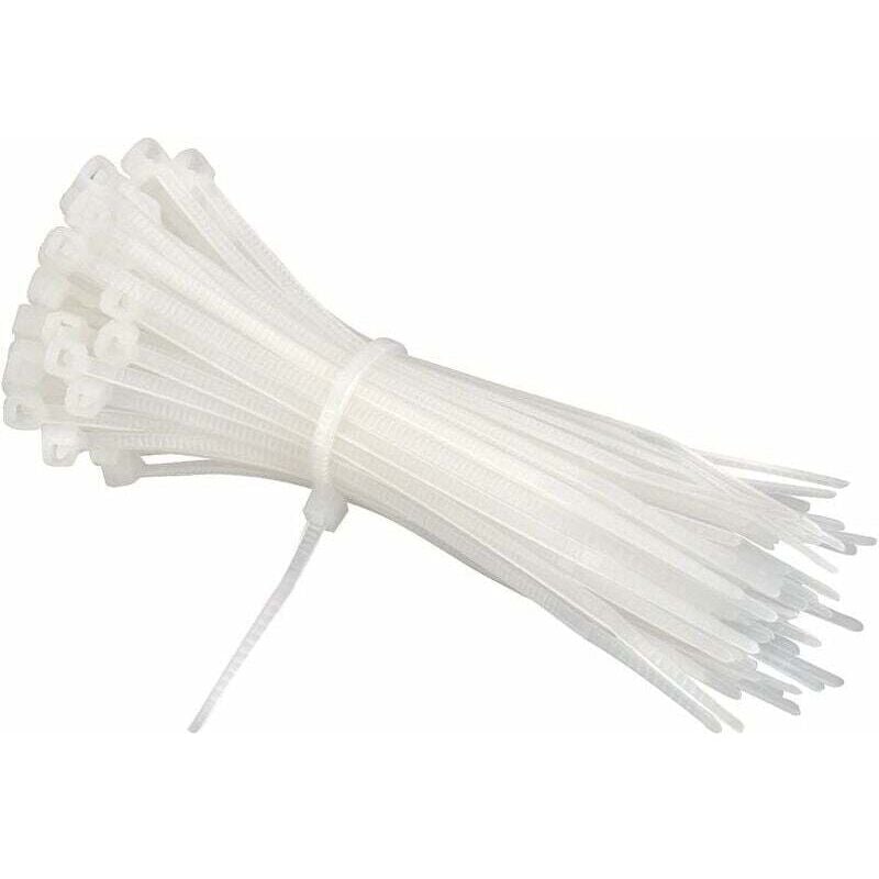 foto del prodotto odipie - fascetta per cavi 200 mm x 2,5 mm, fascetta per cavi, fascette per cavi in nylon rilsan, fascette per cavi 200 mm, bianco, confezione da 600