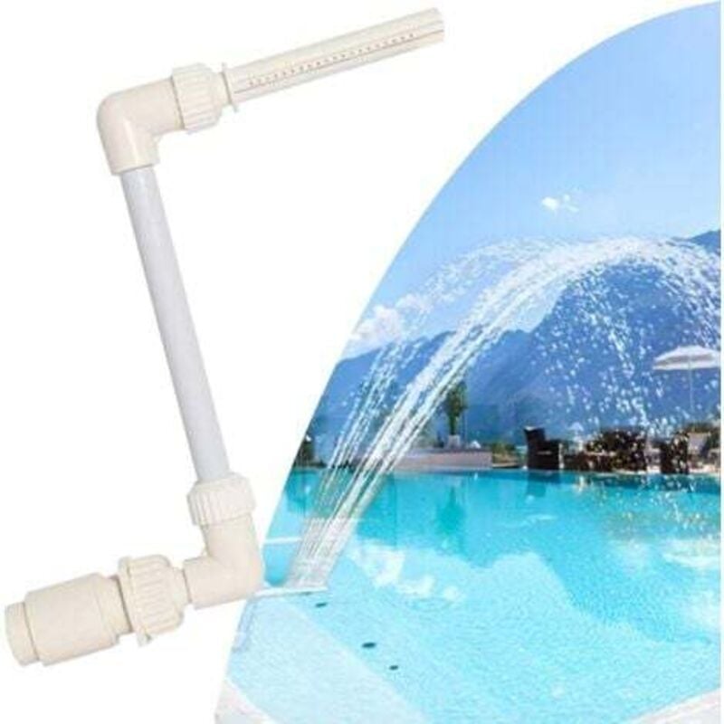 foto del prodotto odipie fontana a cascata per piscina, irrigatore per piscina fuori terra, irrigatore di raffreddamento, altezza regolabile, accessori per piscina