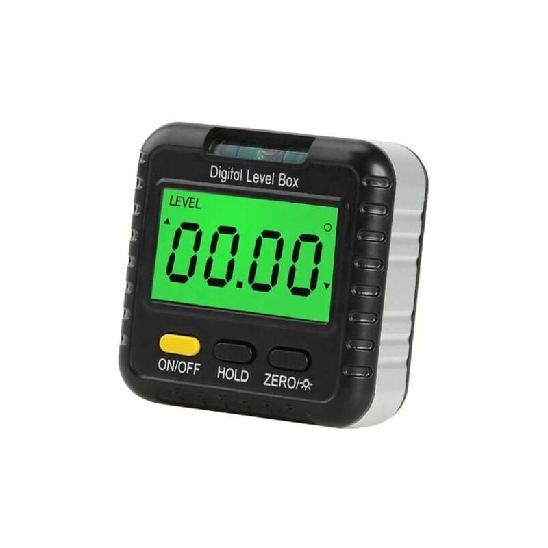 foto del prodotto odipie goniometro digitale a 360 gradi, mini inclinometro goniometrico digitale magnetico, cubo angolare, livella elettronica con display lcd e