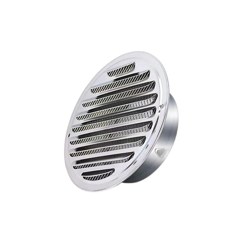 foto del prodotto odipie griglia di ventilazione per tubo di scarico rotondo in acciaio inox qrity da 80 mm, cappa di uscita dell aria, griglia di scarico dell aria