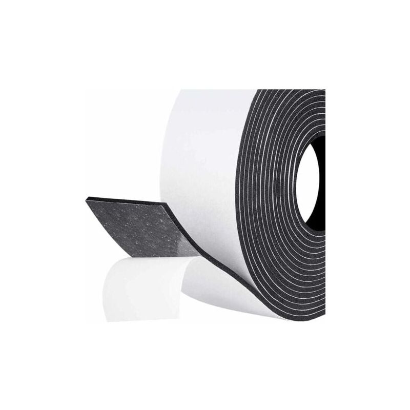 foto del prodotto odipie guarnizione adesiva in striscia isolante acustica per finestra, porta del garage, doccia, 50 mm x 3 mm x 5 m, guarnizione antifreddo in