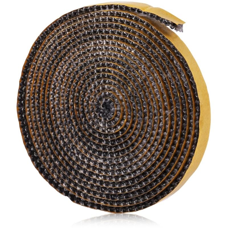 foto del prodotto odipie - guarnizione per inserto per caminetto, guarnizioni intrecciate autoadesive per stufa, canna fumaria, tubo della stufa, porta del forno, guarnizioni resistenti al calore (3 mm x 20 mm x 2 m)