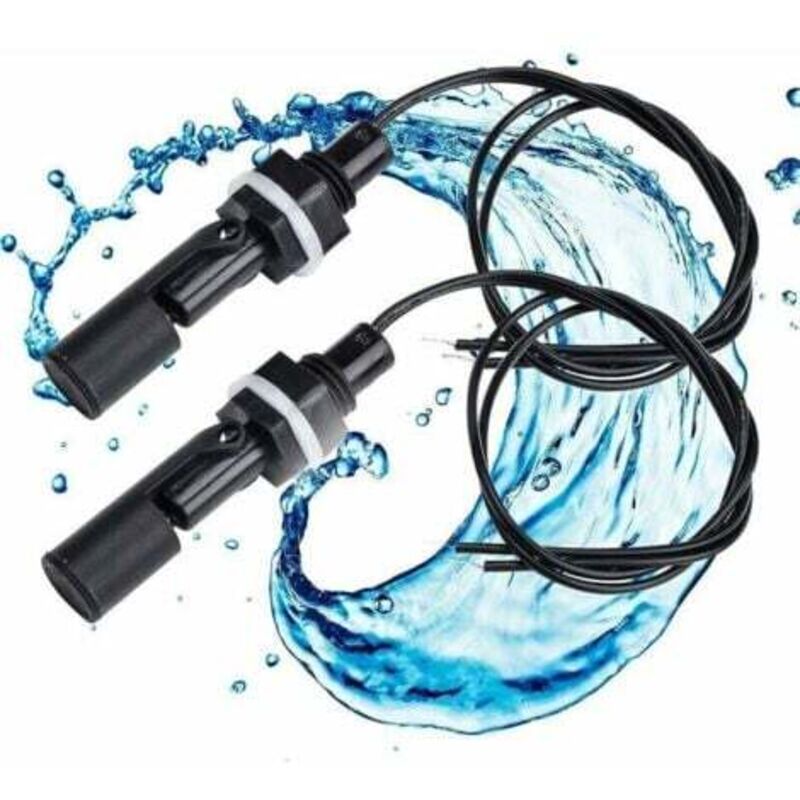 foto del prodotto odipie interruttore a galleggiante, 2 pezzi, sensore di livello dell acqua, interruttore di livello del liquido, interruttore a galleggiante