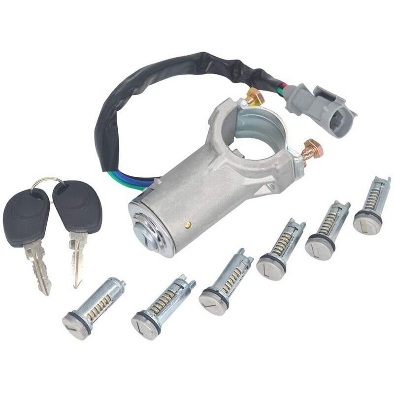 foto del prodotto odipie - kit di riparazione dell'interruttore di accensione, cilindro di accensione, serratura, 2 chiavi per iveco daily 2000-2006 2992551 2991727