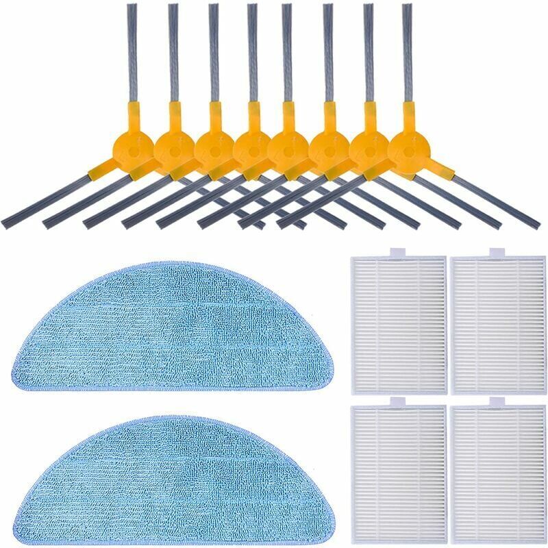 foto del prodotto odipie kit filtri per proscenic 830t 800t 820t 820s 14 pezzi spazzole laterali e salvietta