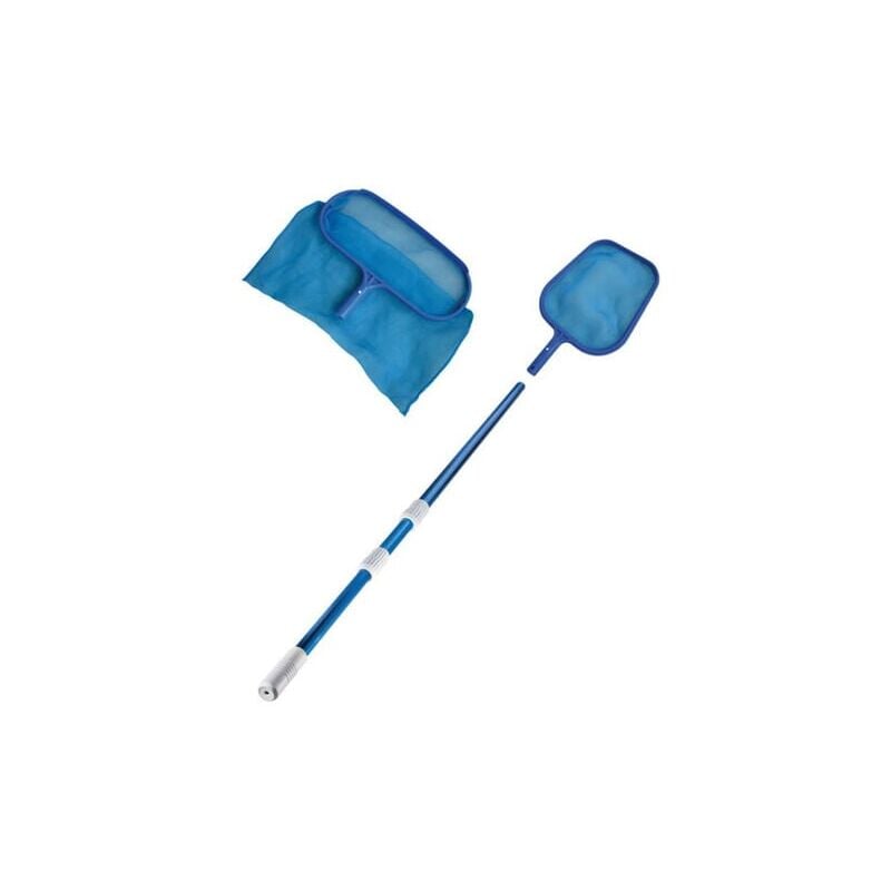 foto del prodotto odipie kit pulizia piscina maniglia telescopica rete di fondo rete di superficie