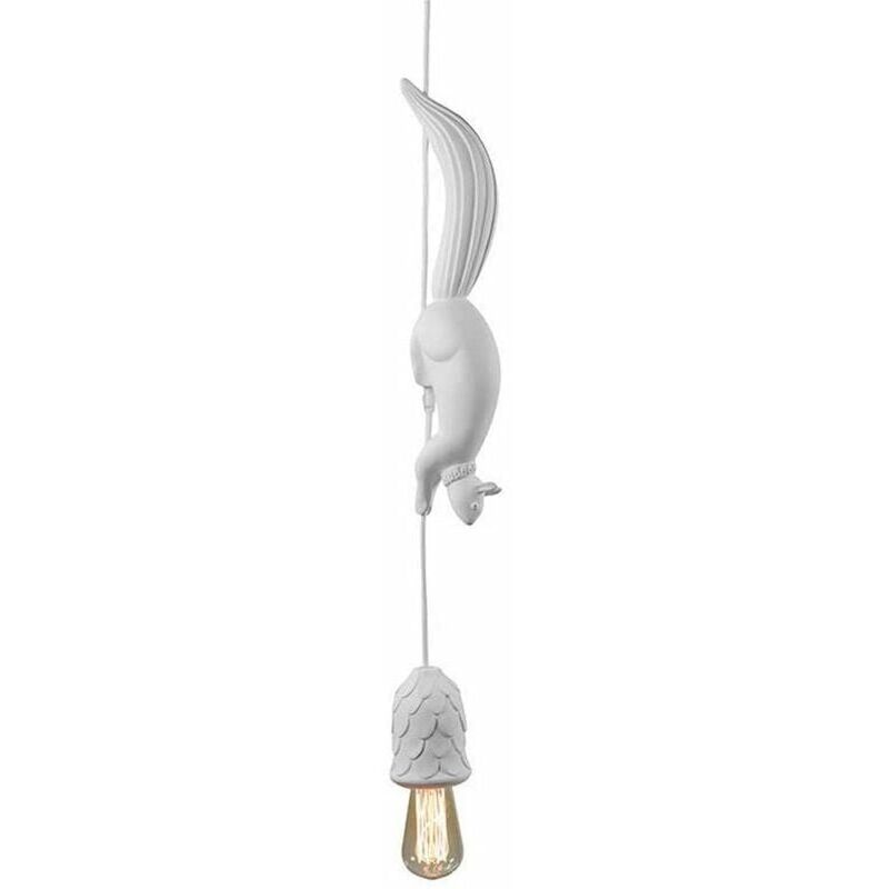 foto del prodotto odipie lampada a sospensione moderna a led in resina scoiattolo nordico, lampada a sospensione per camera da letto, camera dei bambini, arredamento