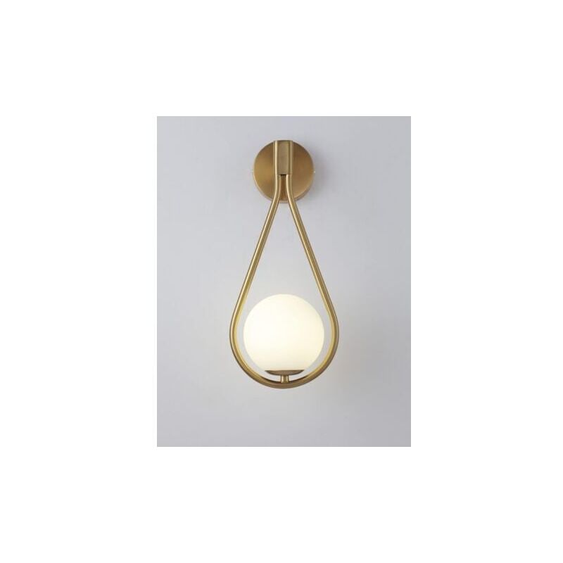foto del prodotto odipie lampada da parete per interni a led, lampada da parete per interni con sfera di vetro a led da 5 w, lampada da parete per interni vintage