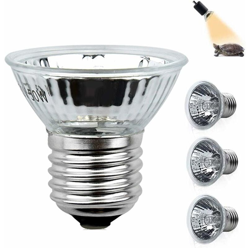 foto del prodotto odipie lampada riscaldante tartaruga 50w e27 lampadina uva uvb lampadina alogena dimmerabile per rettili a spettro completo per lucertole,