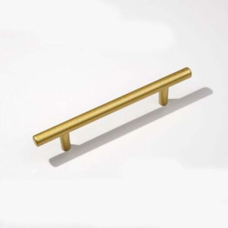 foto del prodotto odipie maniglia per mobili in ottone, maniglia per cucina con viti, maniglia per mobili a t in acciaio inox, pomolo per porta per cassetto cucina,