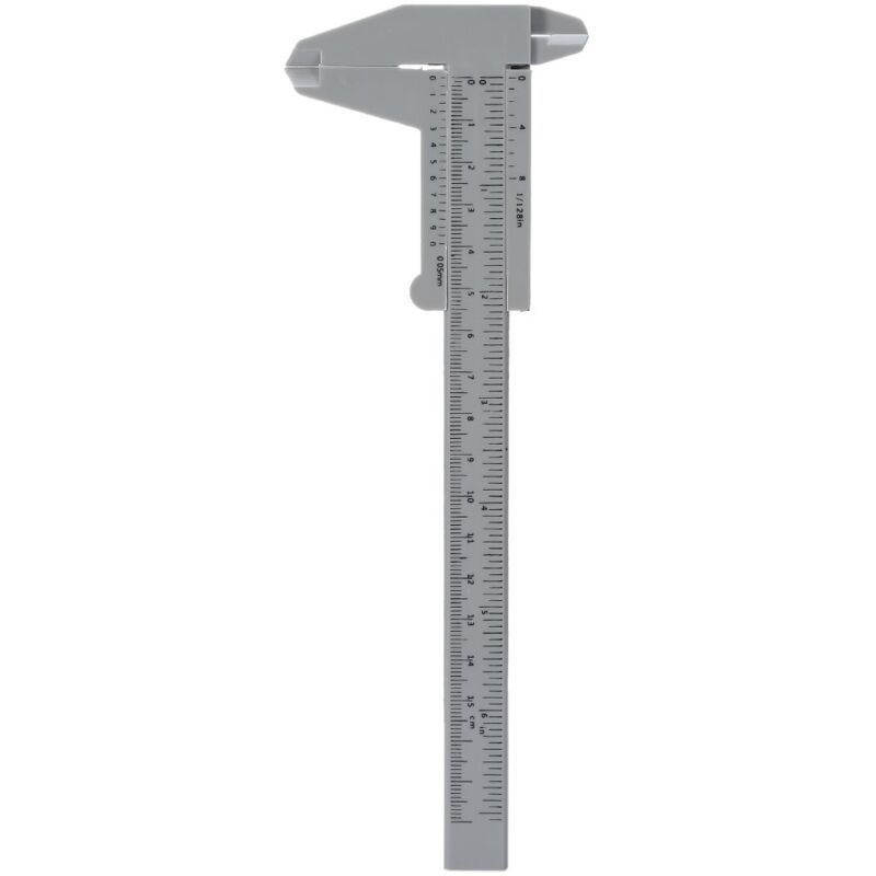 foto del prodotto odipie mini calibro da 150 mm, calibro a corsoio retr in plastica, strumento di misurazione professionale ad alta precisione, righello robusto per