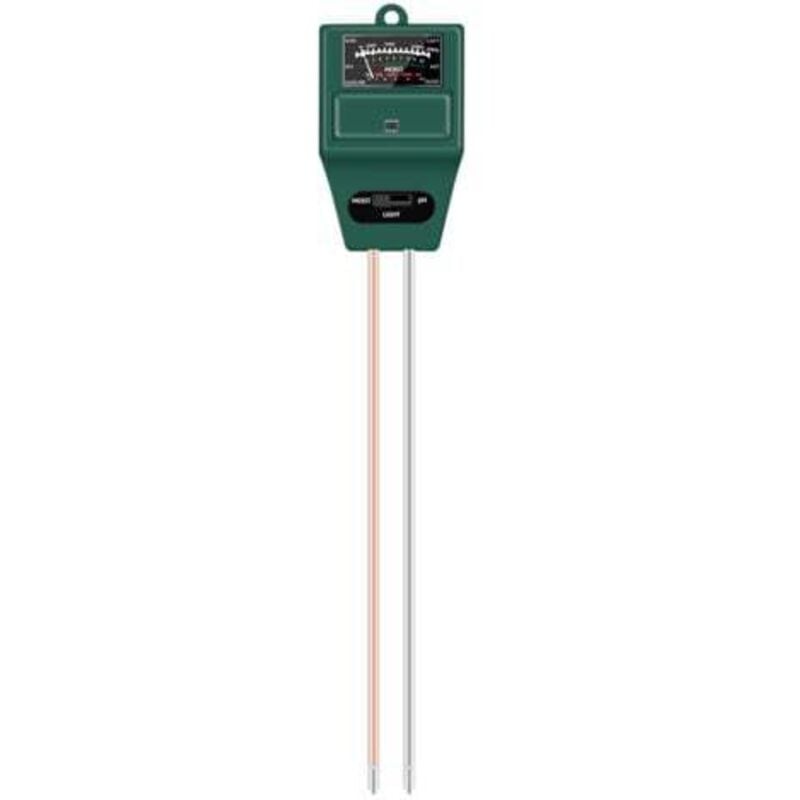 foto del prodotto odipie misuratore di ph del terreno 29 5 3,8 cm verde , kit di attrezzi da giardinaggio 3 in 1 per la cura delle piante, ideale per giardino,