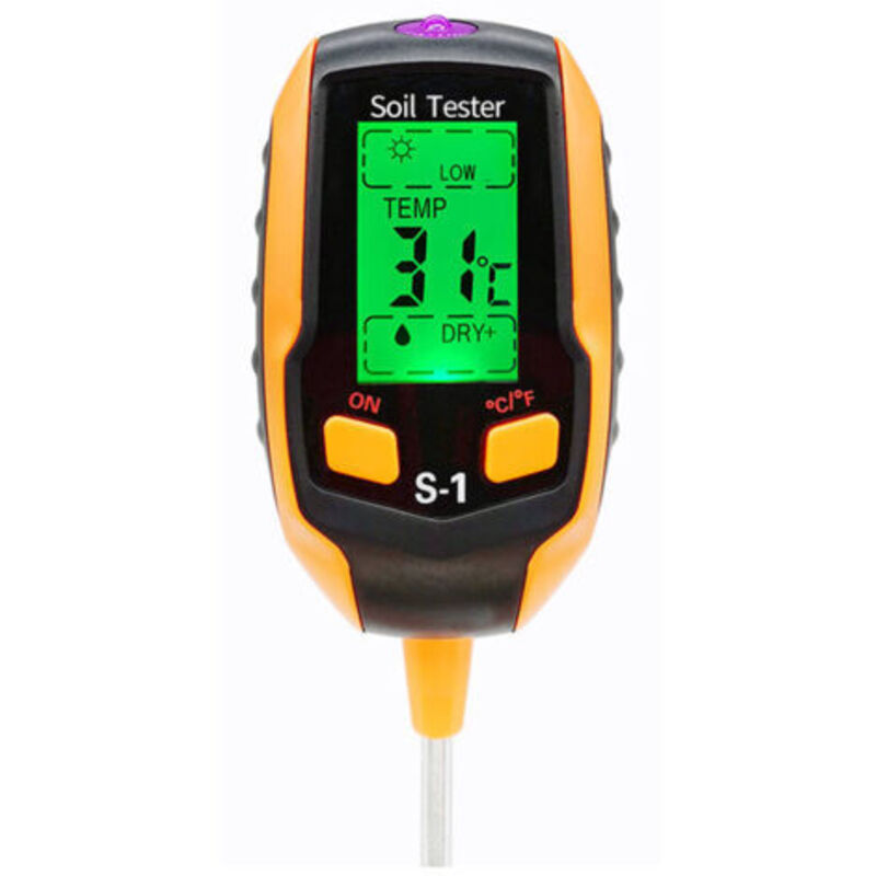 foto del prodotto odipie misuratore di ph del terreno 4 in 1 misuratore di umidit del terreno digitale termometro per piante misuratore di umidit per piante in