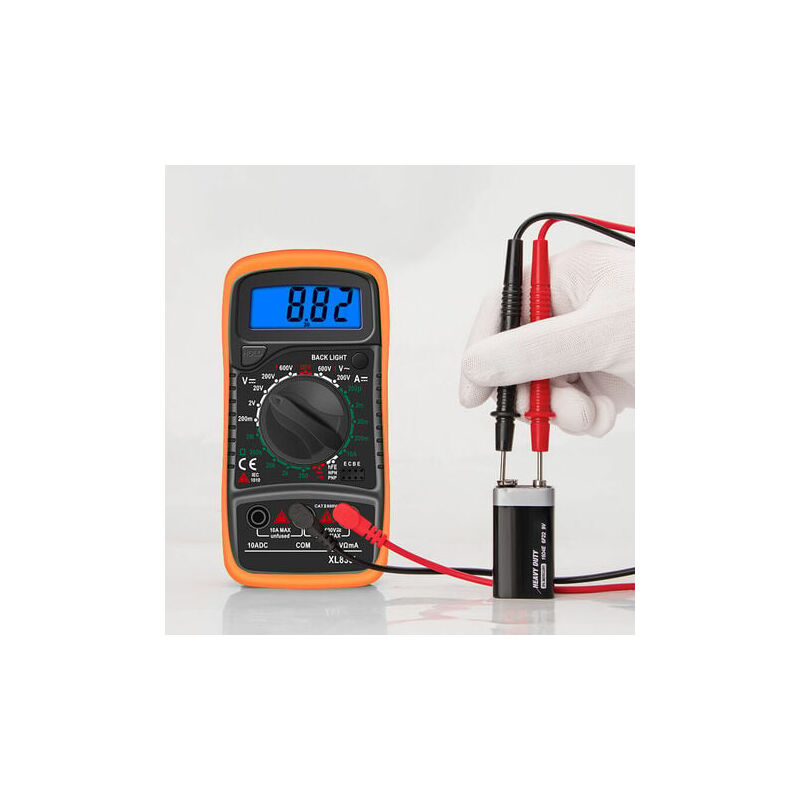 foto del prodotto odipie multimetro, ohmmetro e amperometro multimetro digitale xl830l 2000 conteggi mini multimetro tester batteria corrente tensione ca cc