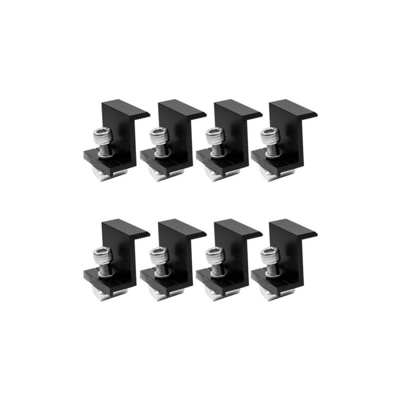foto del prodotto odipie parti fotovoltaiche da 30 mm, pannello di crimpatura lato nero, parti di supporto per pannelli solari, accessori per il montaggio