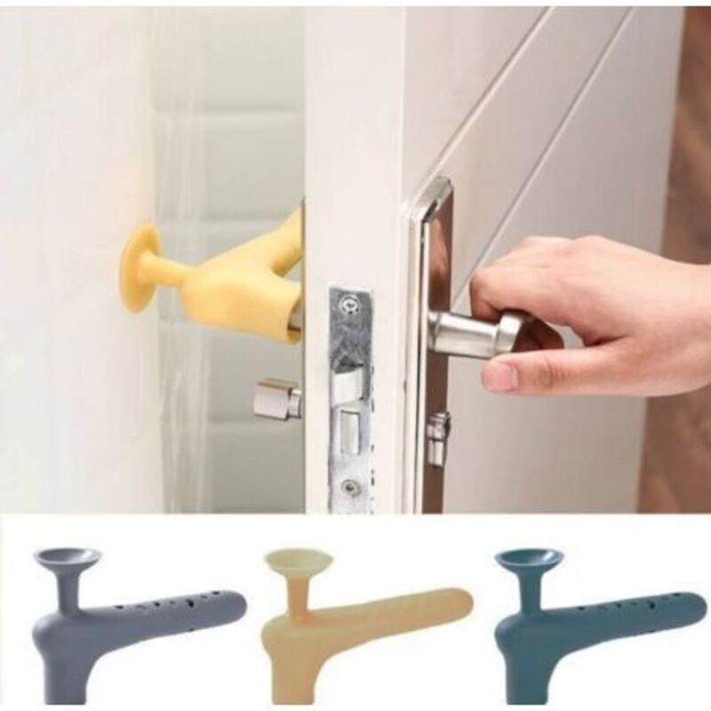 foto del prodotto odipie pezzi copri maniglia porta antistatico, copri maniglia porta in silicone, protezione maniglia porta, anticollisione e antistatico sicuro e