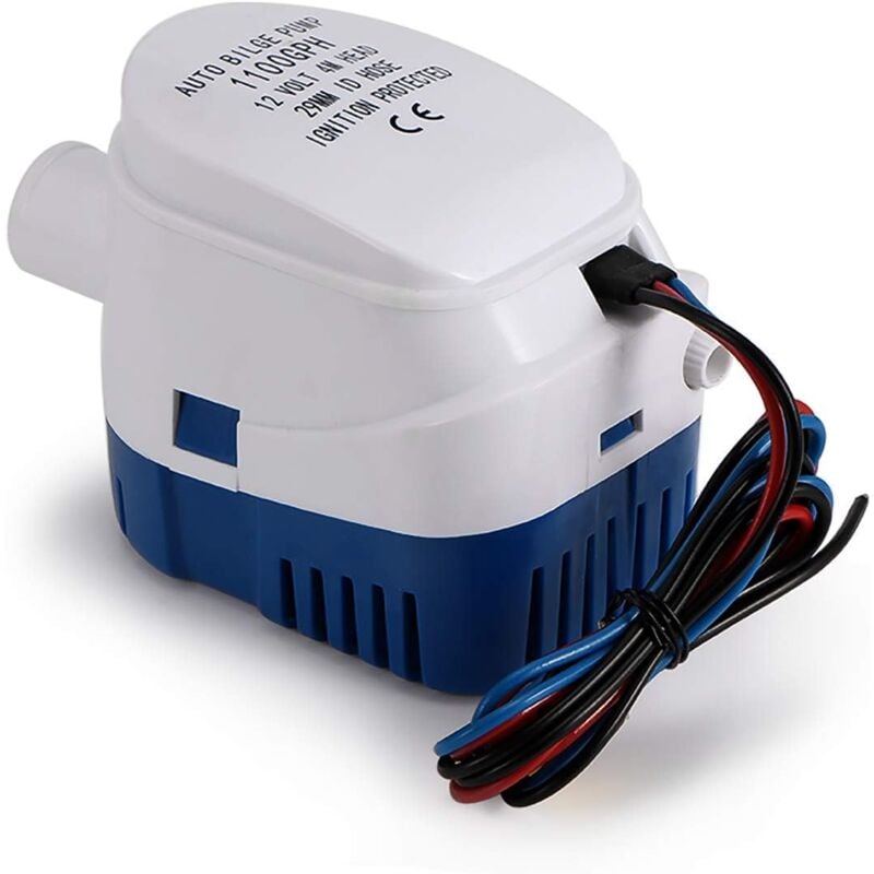 foto del prodotto odipie pompe di sentina, pompa di sentina automatica 12v 1100 gph pompa di sentina automatica sommergibile marina pompa per liquidi silenziosa per
