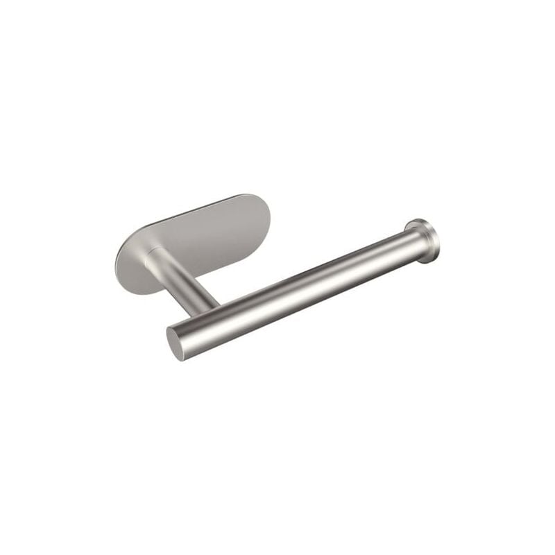 foto del prodotto odipie porta carta igienica adesivo in acciaio inox nichel spazzolato porta carta igienica per bagno wc montato a parete 1 pezzo corto piastra