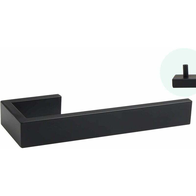 foto del prodotto odipie - porta salviette 21cm supporto a muro 304 acciaio inossidabile portasciugamani porta asciugamani nero spazzolato per bagno e cucina