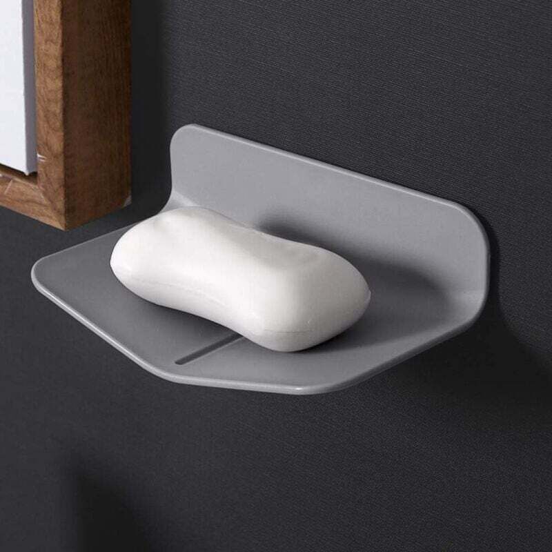 foto del prodotto odipie - portasapone da parete senza foratura, portasapone per wc con ventosa, portasapone da parete, dispenser di sapone con scarico automatico per