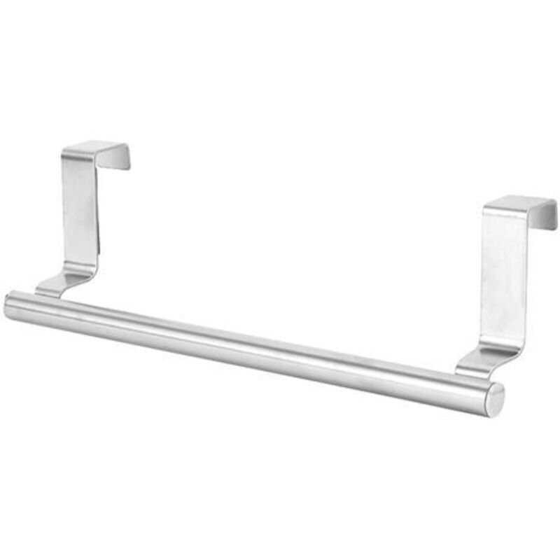 foto del prodotto odipie portasciugamani da cucina sospeso in argento da 1 pezzo acciaio inossidabile lungo 23 cm nessuna perforazione richiesta, pu essere