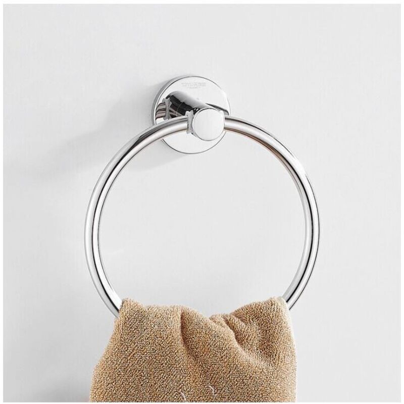 foto del prodotto odipie - portasciugamani rotondo in acciaio inossidabile da parete per bagno, cucina e camera da letto
