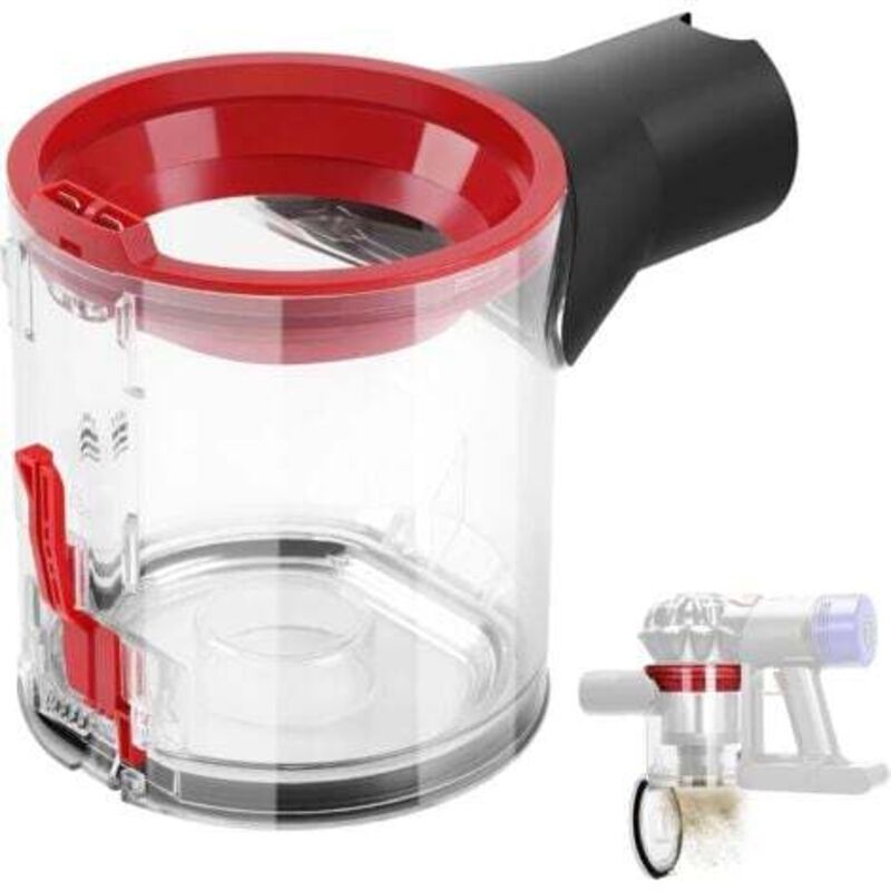 foto del prodotto odipie premium clear dust collector per accessori per aspirapolvere dyson v7 v8, parti di ricambio dyson controlla lo sporco con facilit 