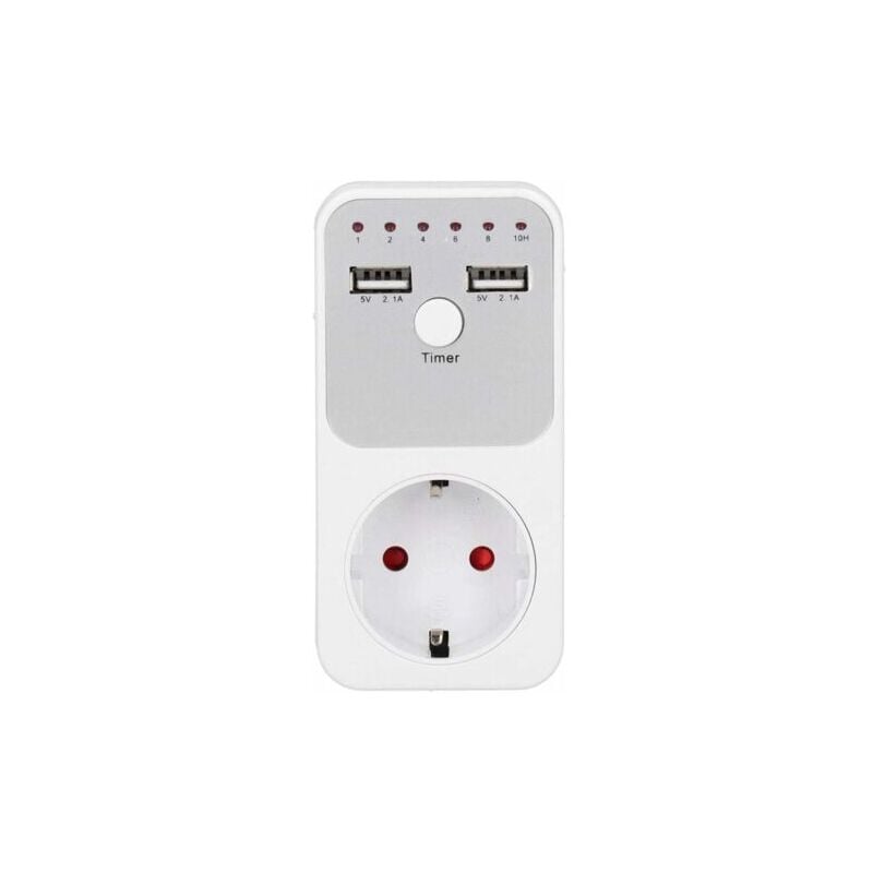 foto del prodotto odipie presa di corrente digitale con timer usb, programmabile 24 ore, timer meccanico, presa di corrente con timer intelligente con interruttore