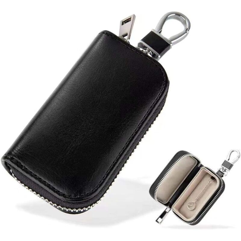 foto del prodotto odipie protezione chiave auto borsa faraday scatola schermatura segnale chiave auto custodia antifurto rfid in pelle custodia per telecomando con