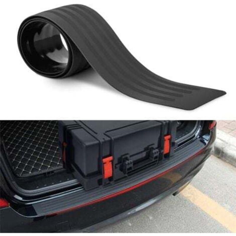 foto del prodotto odipie protezione paraurti posteriore, protezione universale antigraffio per portellone bagagliaio per suv auto, nero 90 x 8 cm 
