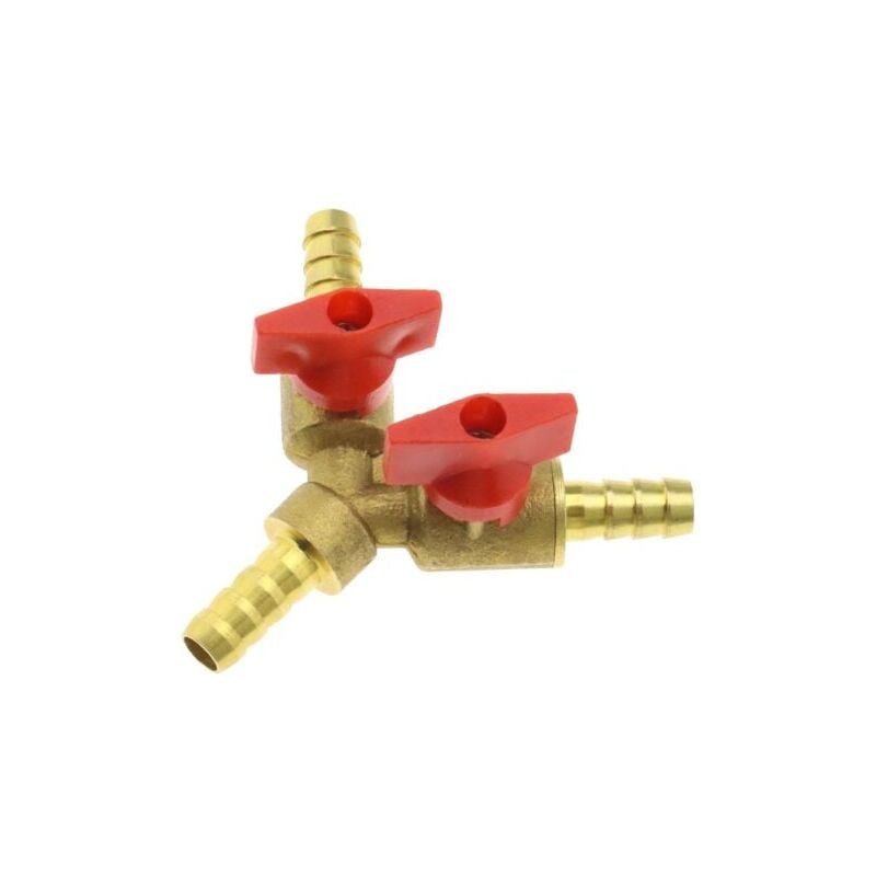 foto del prodotto odipie raccordo per tubo in ottone da 8 mm adattatore connettore per giunto per tubo a 3 vie tipo y compatibile per aria acqua gas