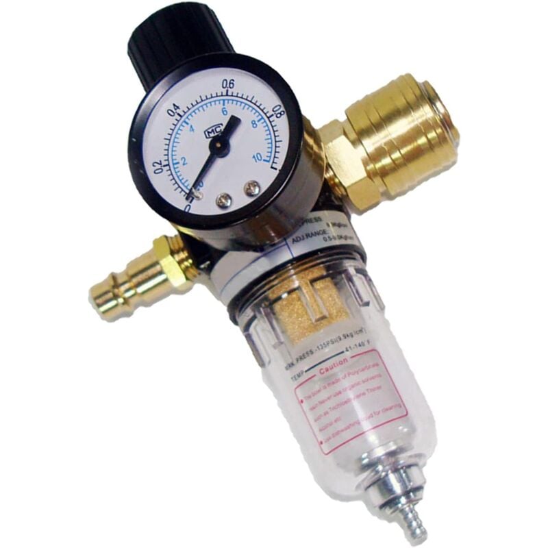 foto del prodotto odipie riduttore di pressione unit di mantenimento dell aria compressa regolatore di pressione da 1 4 con separatore d acqua e attacchi rapidi